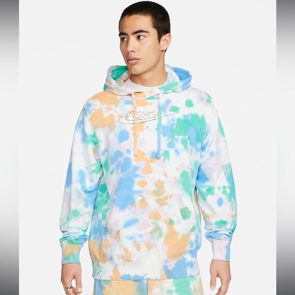 Nike Sportswear Club Fleece Men’s Ice-Dye Pullover Hoodie